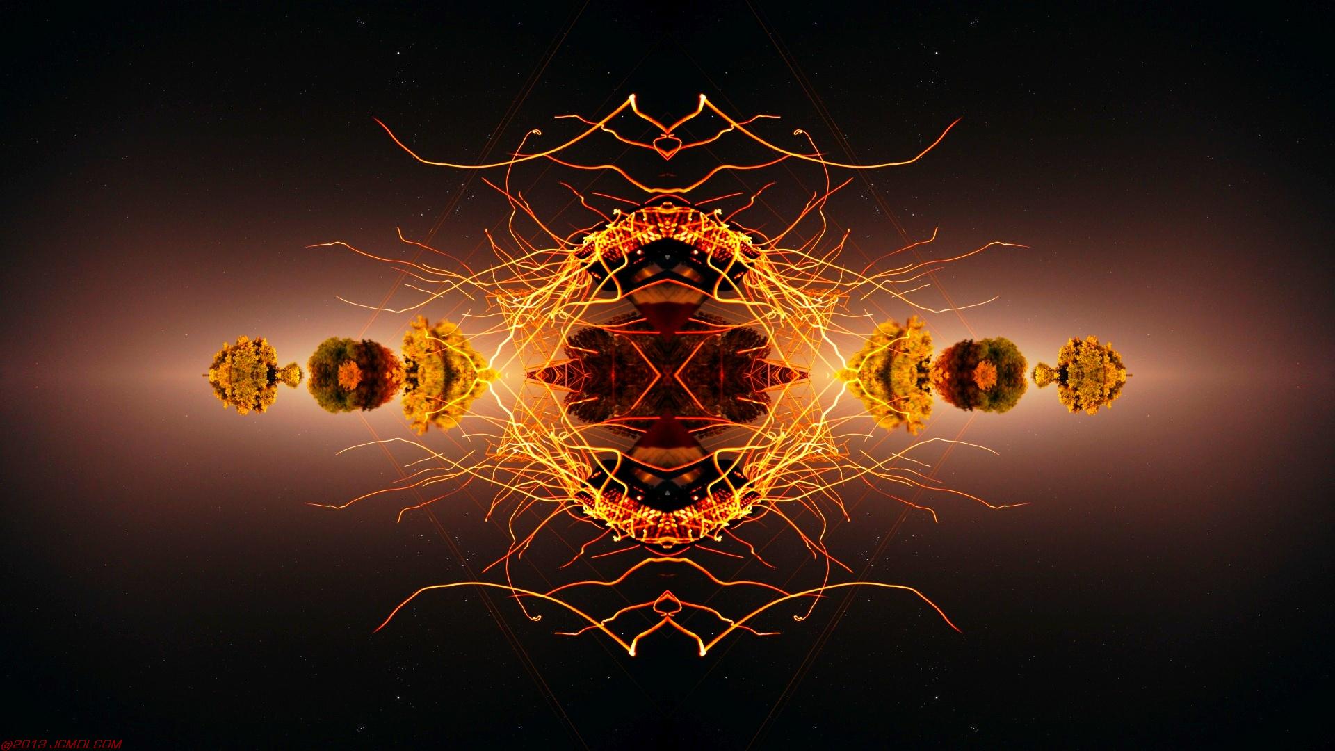 Chimney Sparks Abstract Artwork Timelapse Still Images